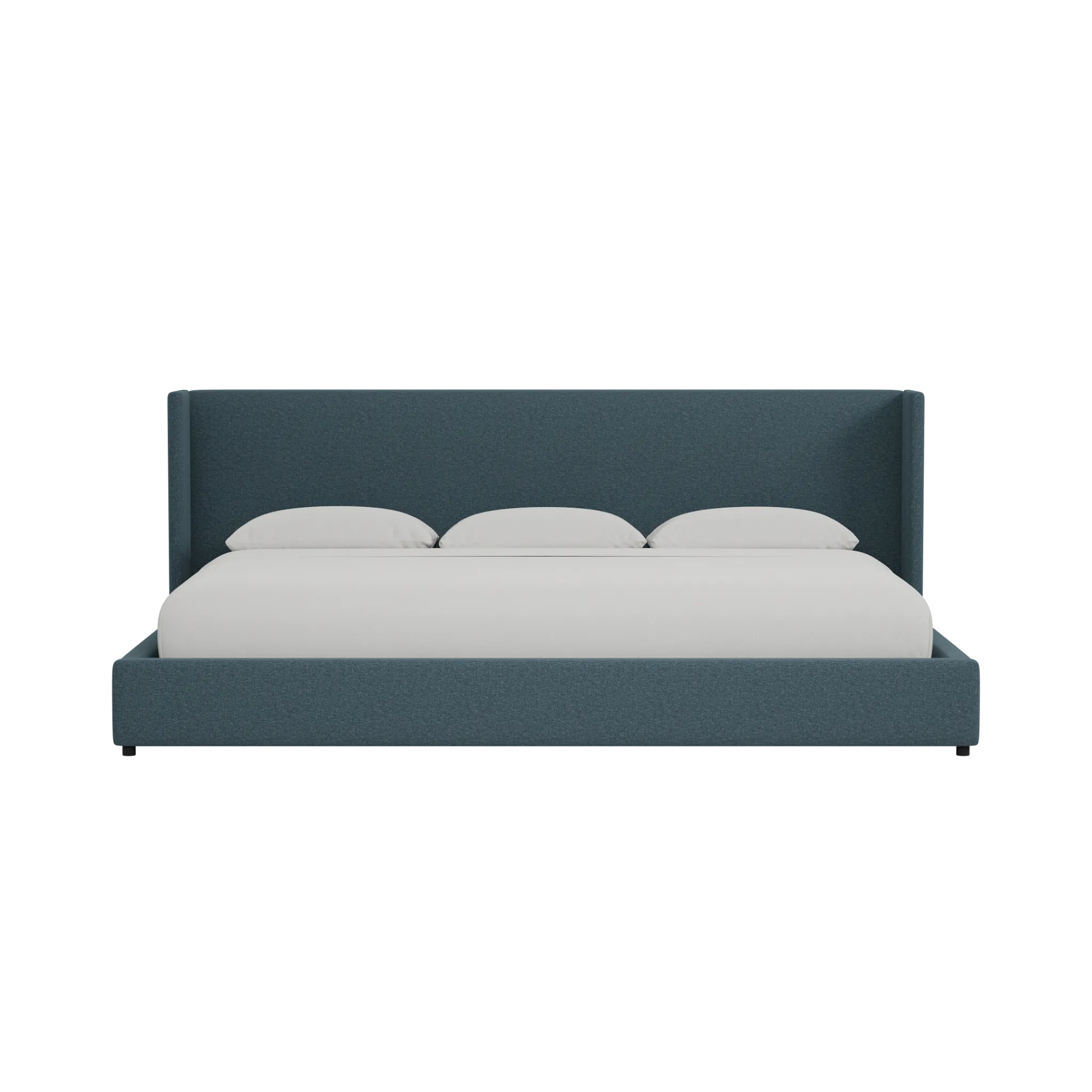 Captiva Elevation Dark Blue 48" Upholstered Shelter Bed