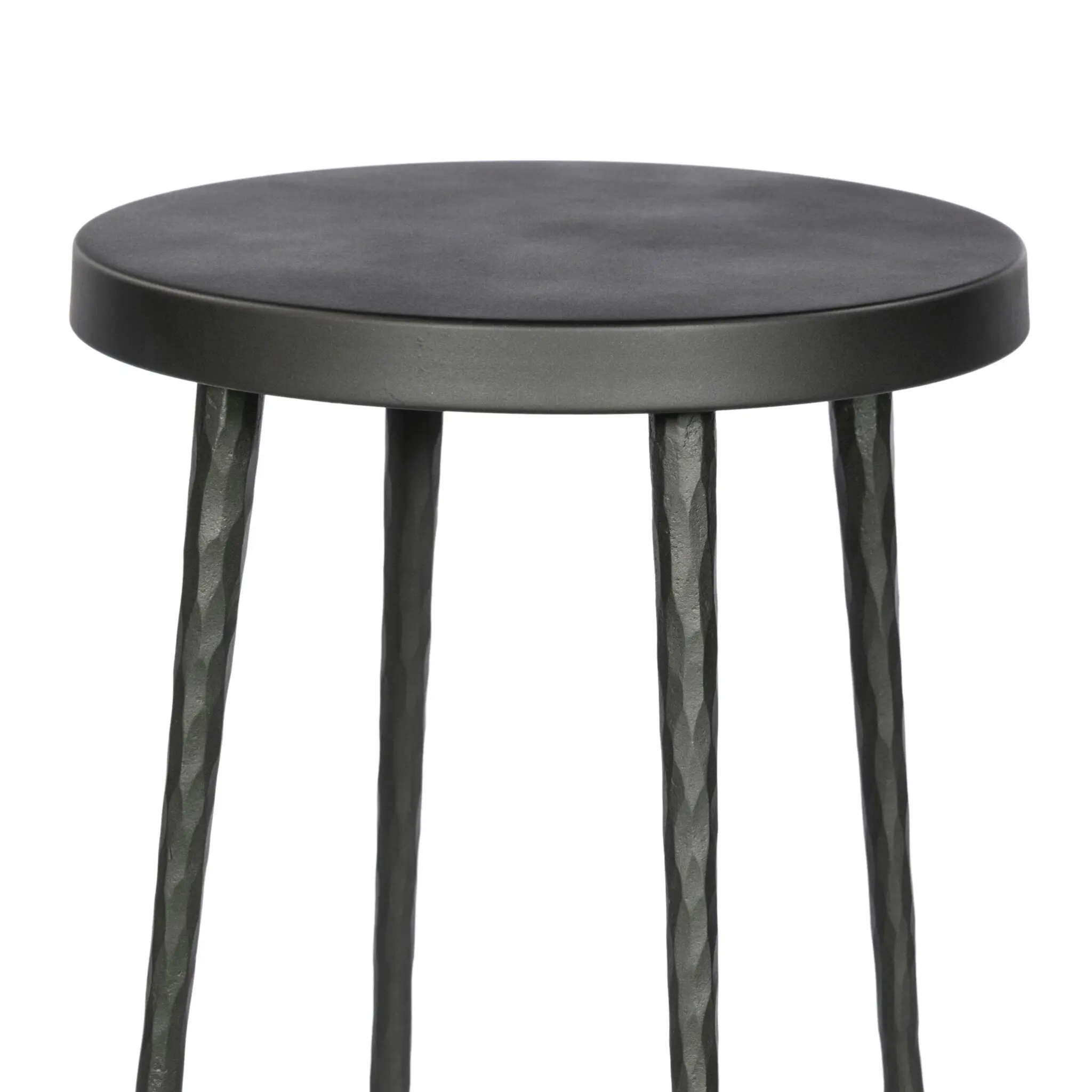 Four Hands Marty Dark Gray Metal 24" Barstool Four Hands Marty Dark Gray Metal 24" Barstool