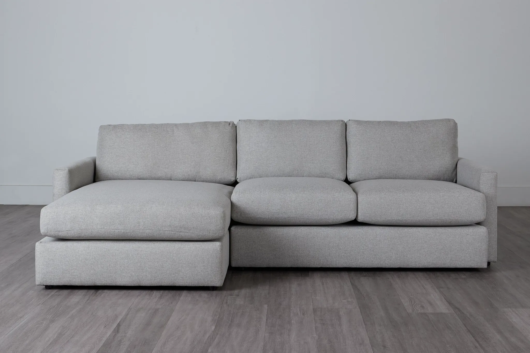 Noah Khaki Fabric Small Left Chaise Sectional