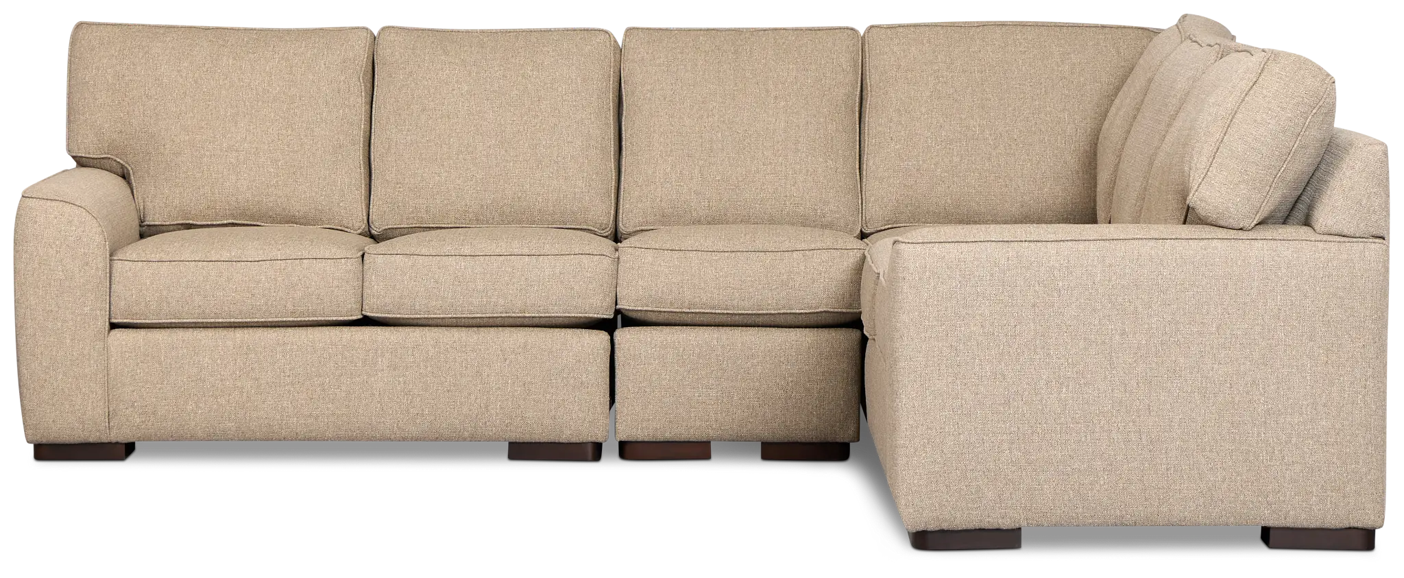 Sinclair Brown Fabric Large Two-arm Sectional Sinclair Brown Fabric Large Two-arm Sectional