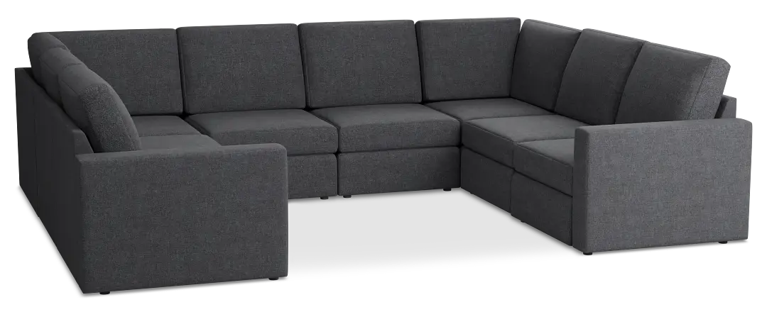 Citymod Dark Gray Fabric 8-piece Modular Sectional Citymod Dark Gray Fabric 8-piece Modular Sectional