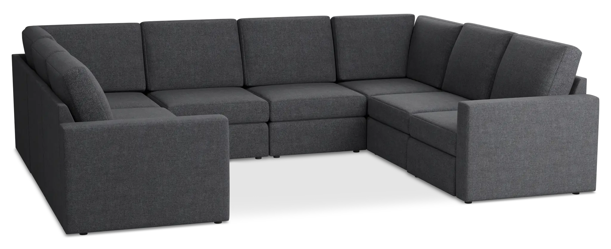 Citymod Dark Gray Fabric 8-piece Modular Sectional Citymod Dark Gray Fabric 8-piece Modular Sectional