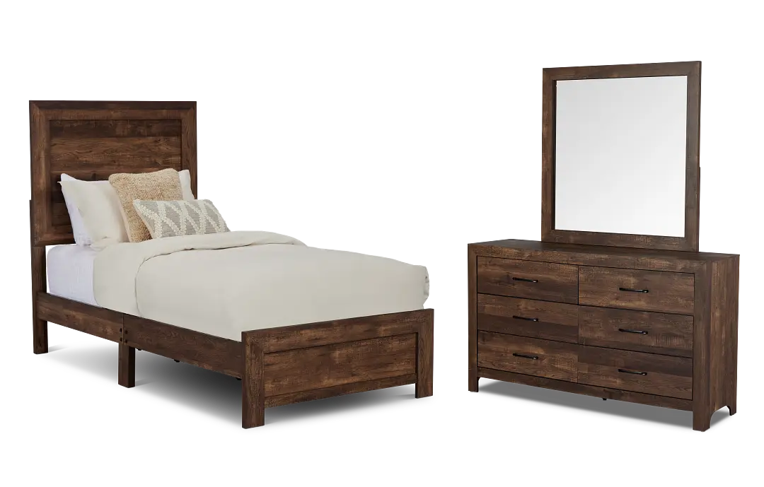 Ollie Dark Tone Panel Bedroom Ollie Dark Tone Panel Bedroom