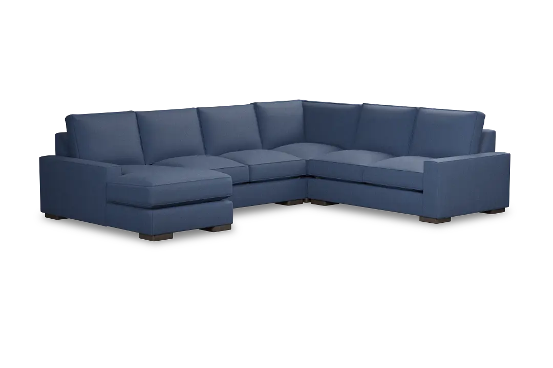 Edgewater Revenue Dark Blue Medium Left Chaise Sectional Edgewater Revenue Dark Blue Medium Left Chaise Sectional