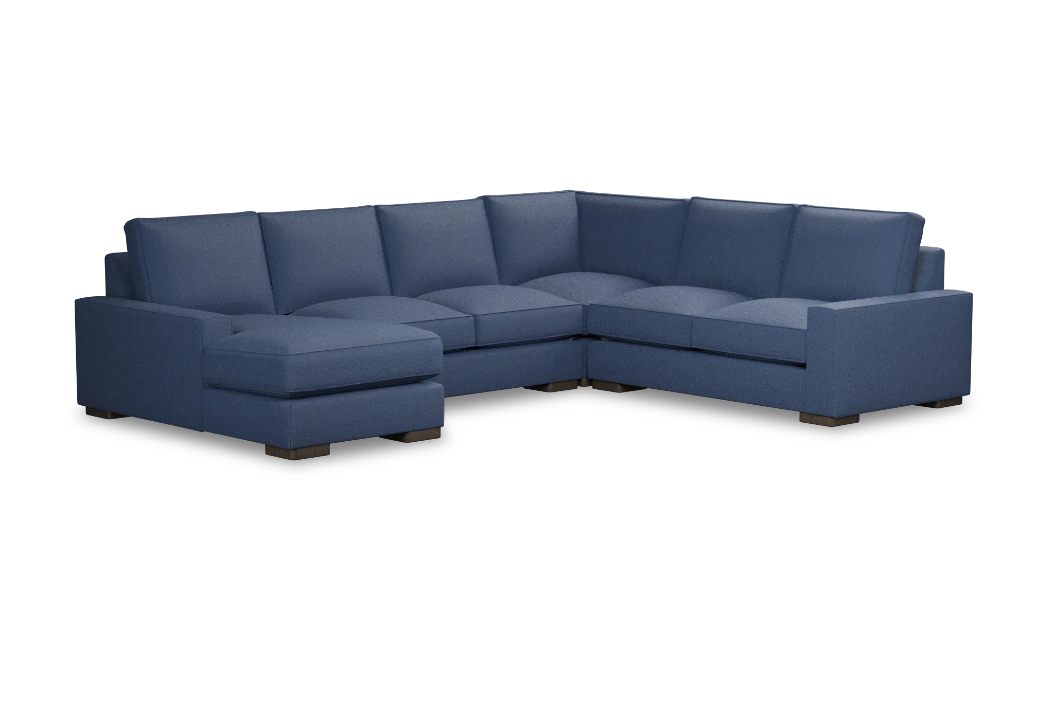 Edgewater Revenue Dark Blue Medium Left Chaise Sectional