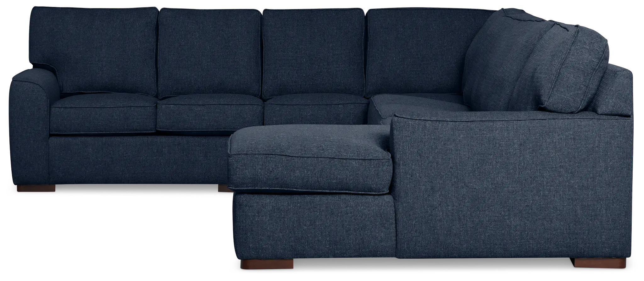 Sinclair Dark Blue Fabric Righ Chaise Cooling Memory Foam Sleeper Sectional Sinclair Dark Blue Fabric Righ Chaise Cooling Memory Foam Sleeper Sectional