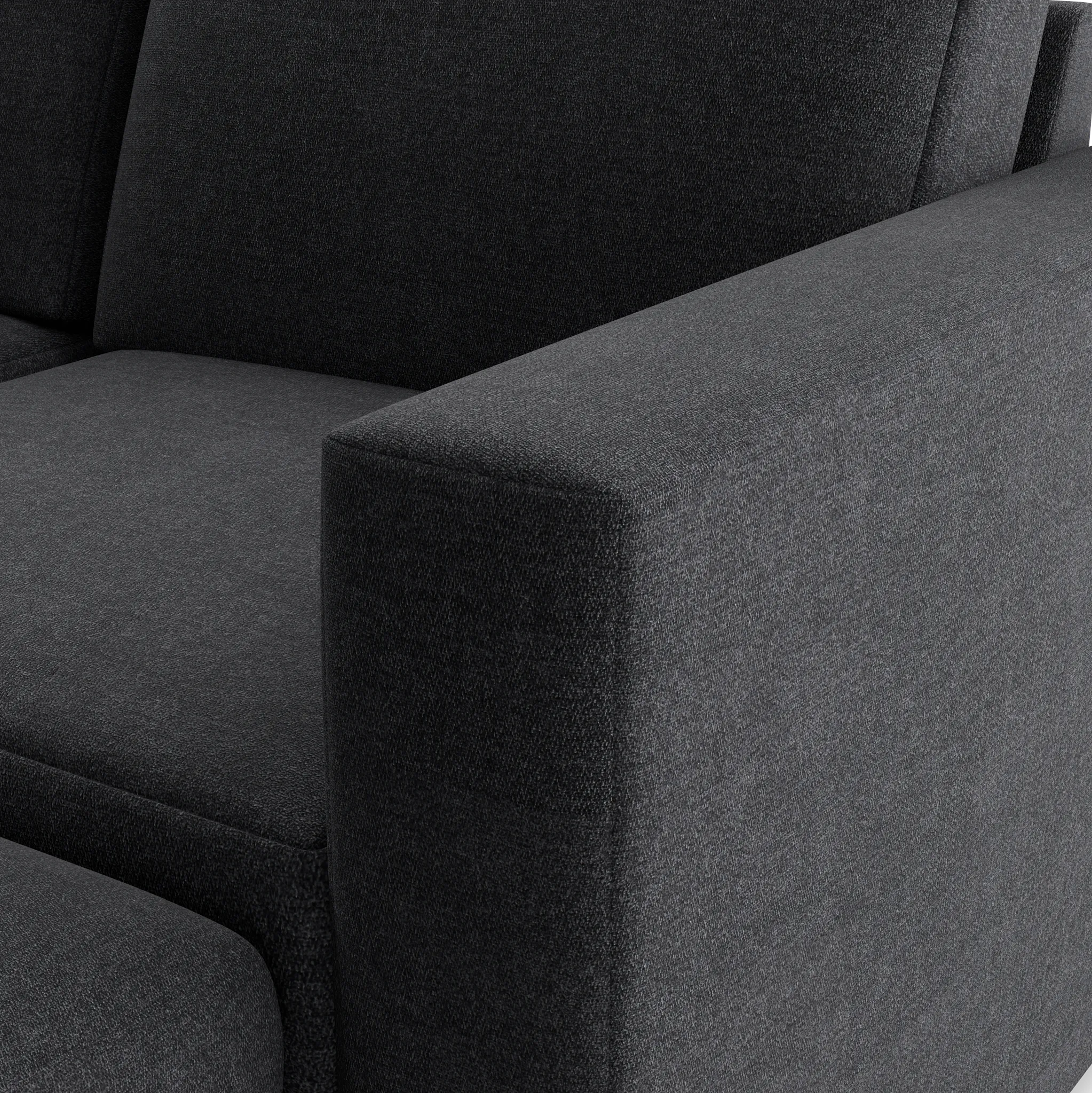 Citymod Dark Gray Fabric 6-piece Pit Sectional