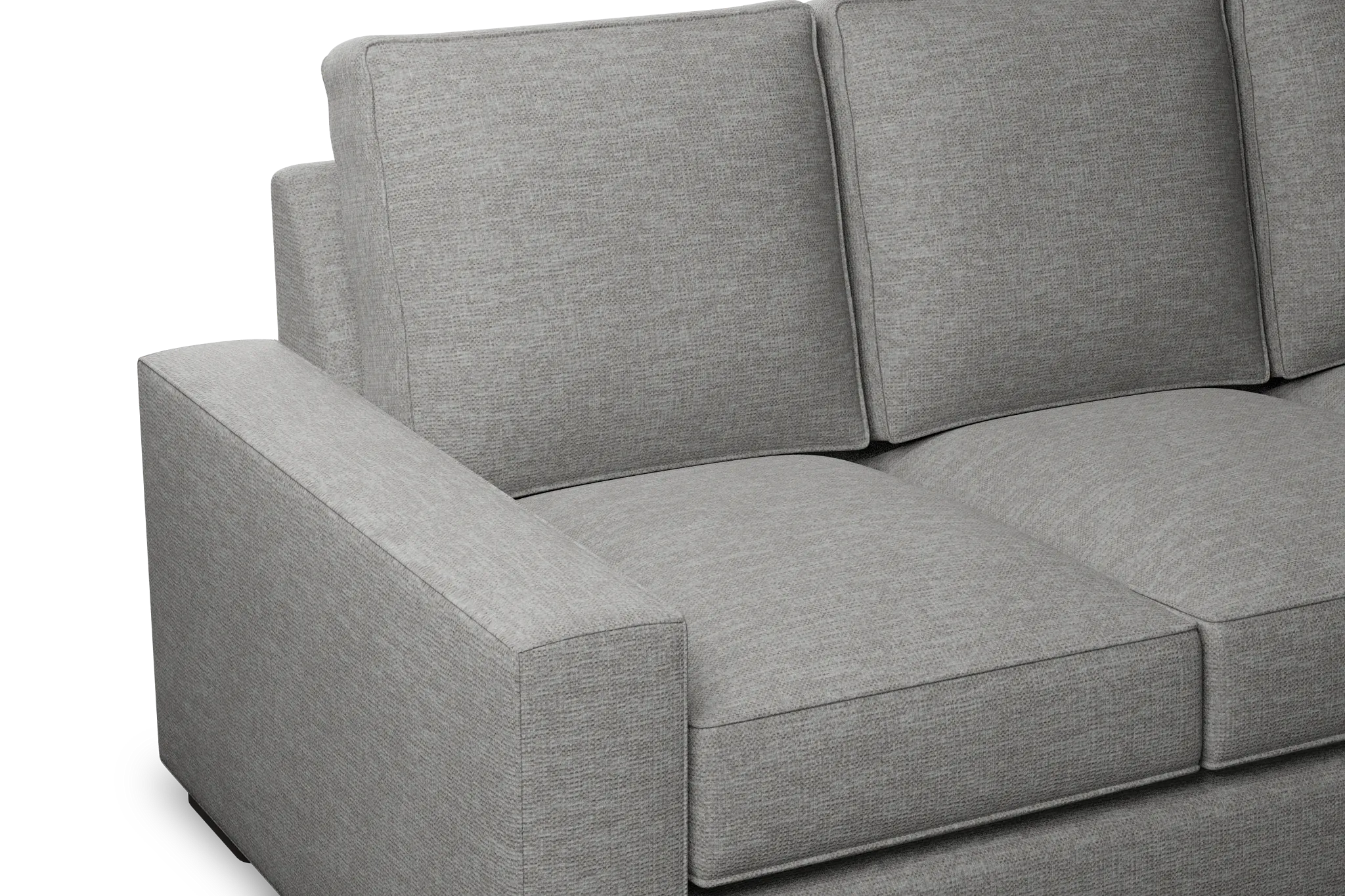 Edgewater Victory Gray 84" Sofa W/ 3 Cushions