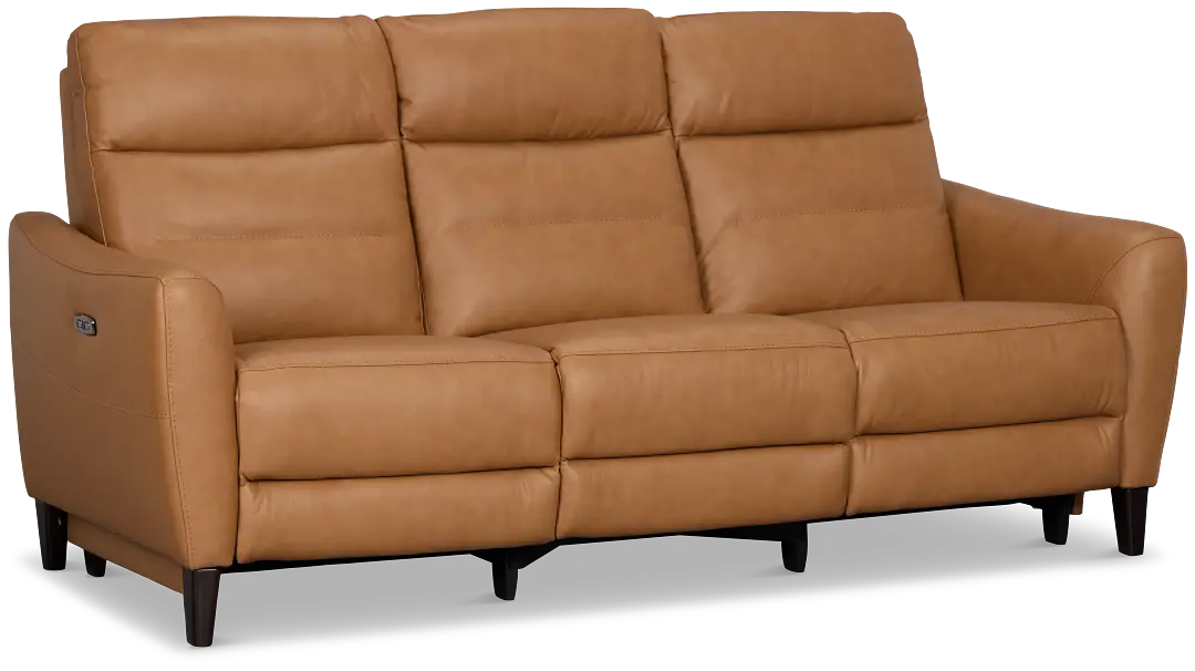 Keaton Brown Lthr/vinyl Power Reclining Sofa W/ Power Headrest Keaton Brown Lthr/vinyl Power Reclining Sofa W/ Power Headrest