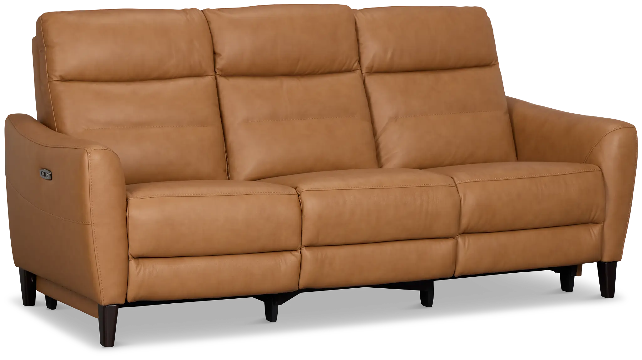 Keaton Brown Lthr/vinyl Power Reclining Sofa W/ Power Headrest Keaton Brown Lthr/vinyl Power Reclining Sofa W/ Power Headrest