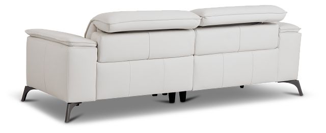 Pearson White Leather Sofa