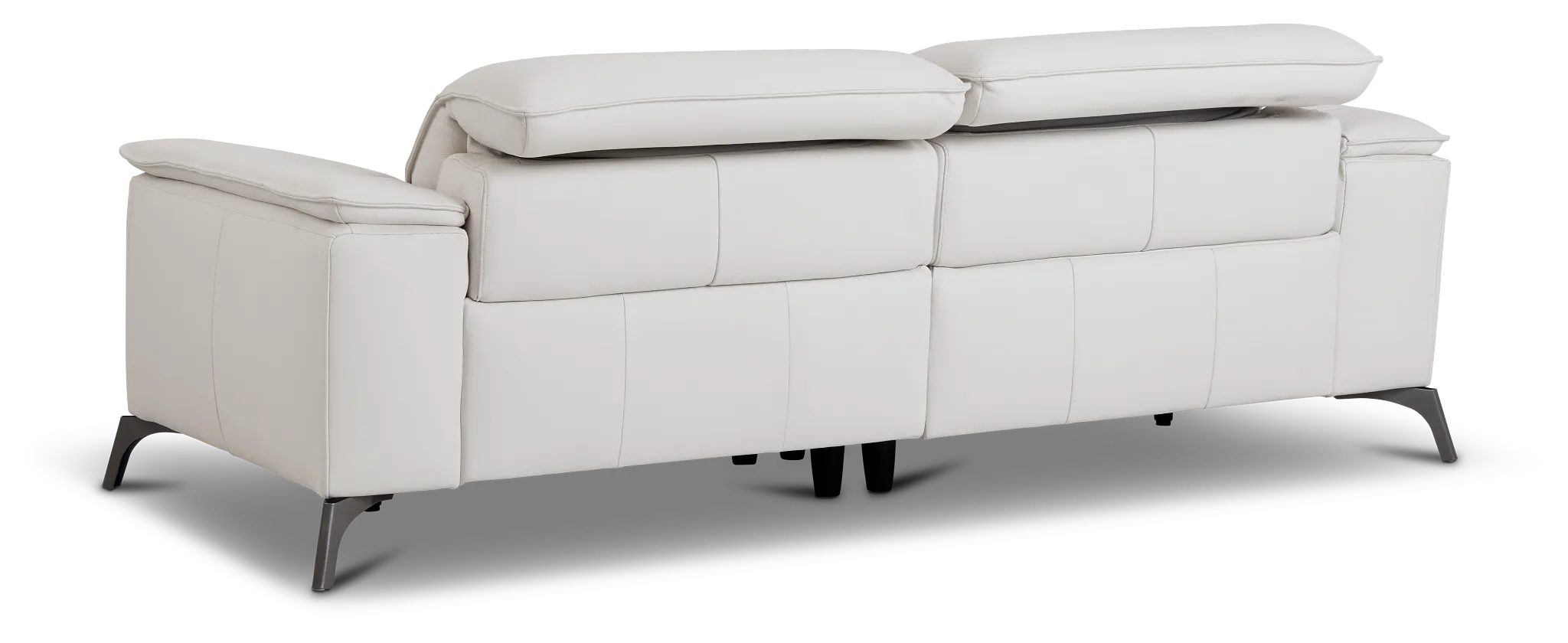 Pearson White Leather Sofa