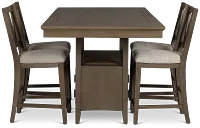 Heron Cove Light Tone High Table & 4 Barstools