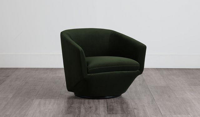 dark green occasional chair