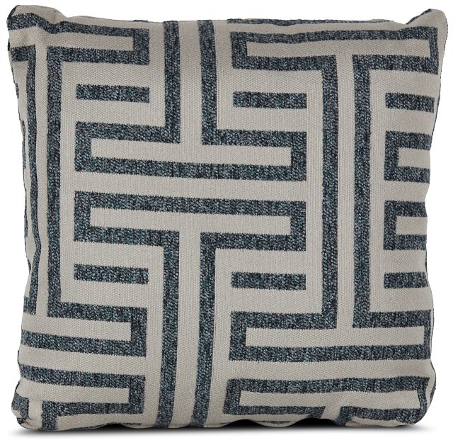 Doric Blue 18" Accent Pillow