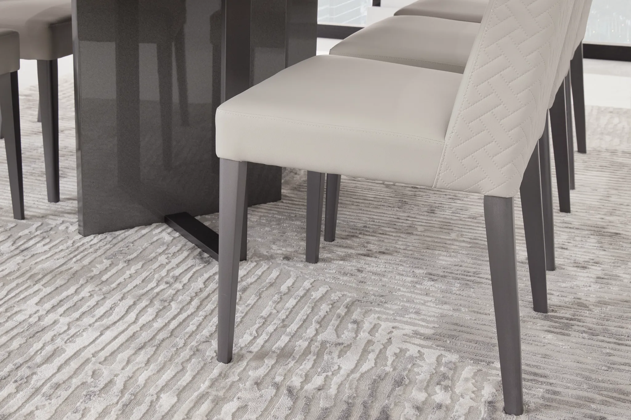 Oslo Light Gray Upholstered Side Chair