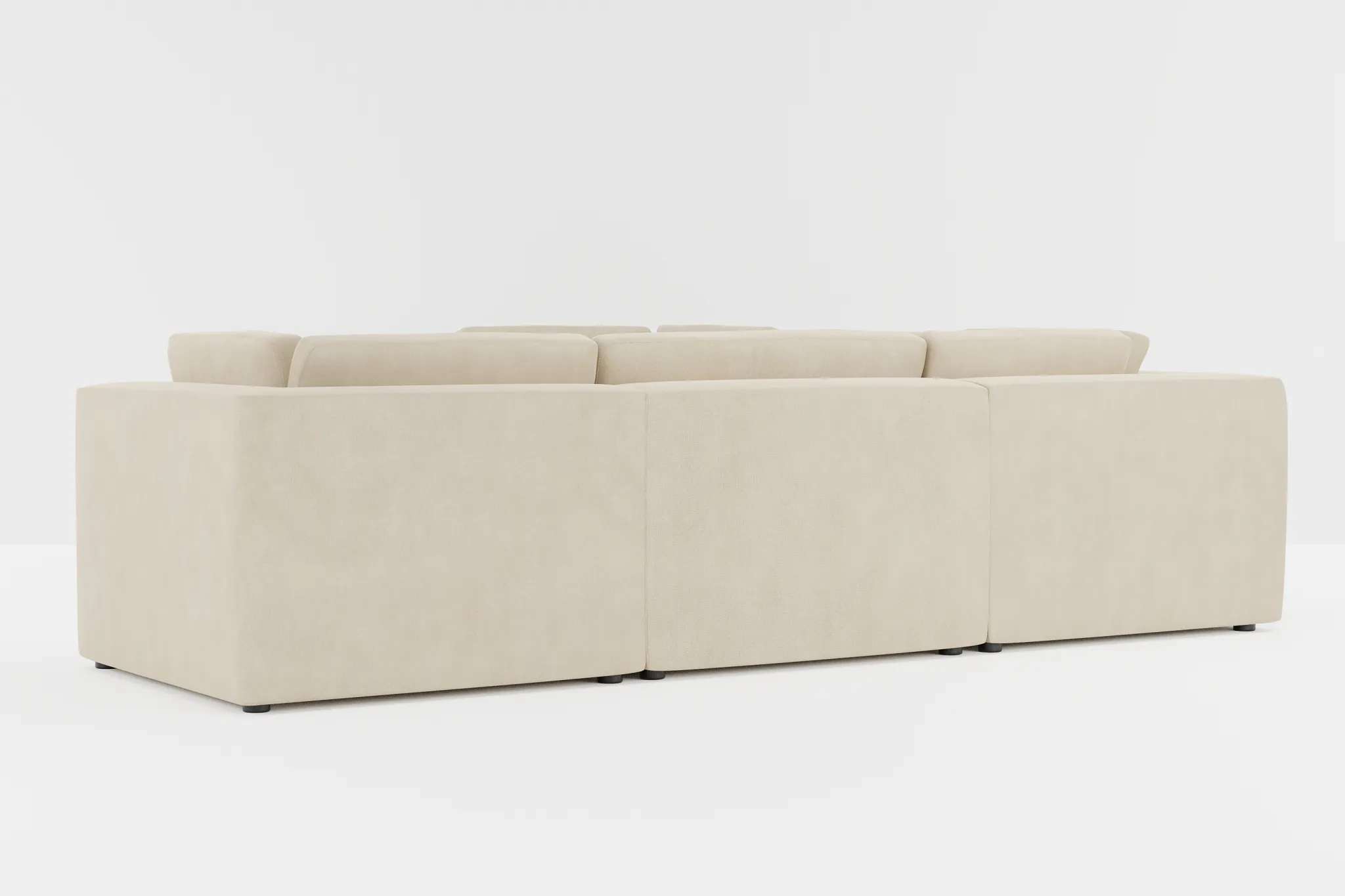 Destin Peyton Beige Fabric 5-piece Modular Sectional