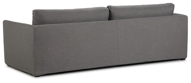 Willow 102" Gray Fabric Sofa