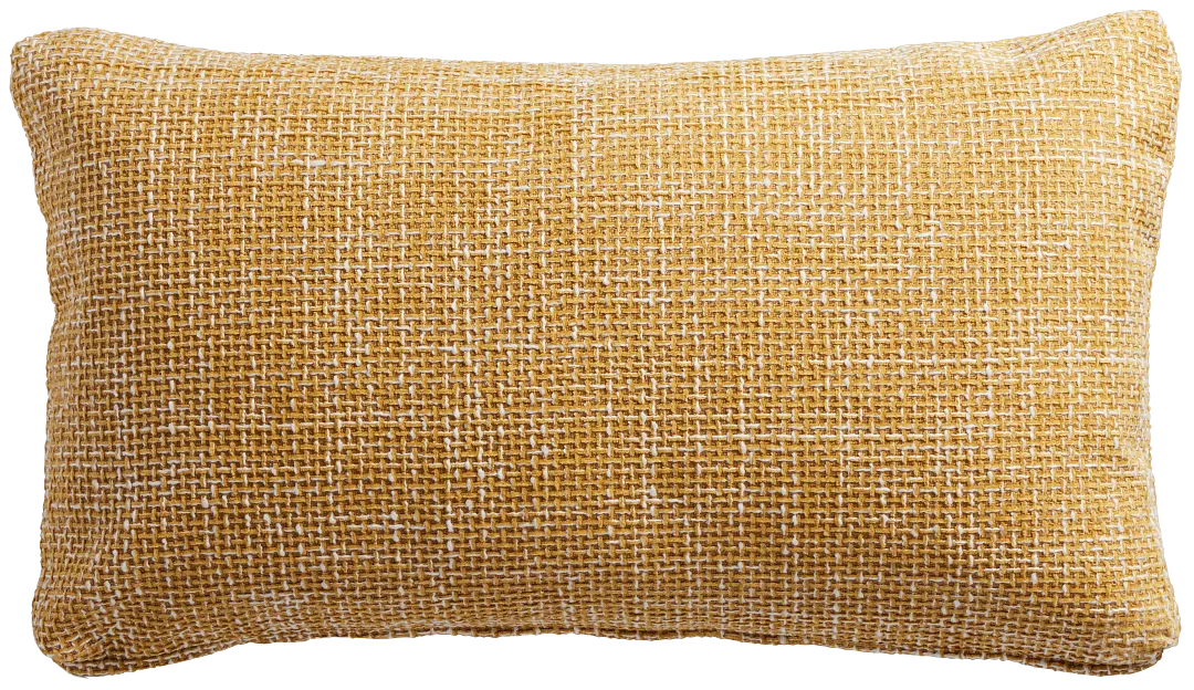 Sutt Yellow Lumbar Accent Pillow