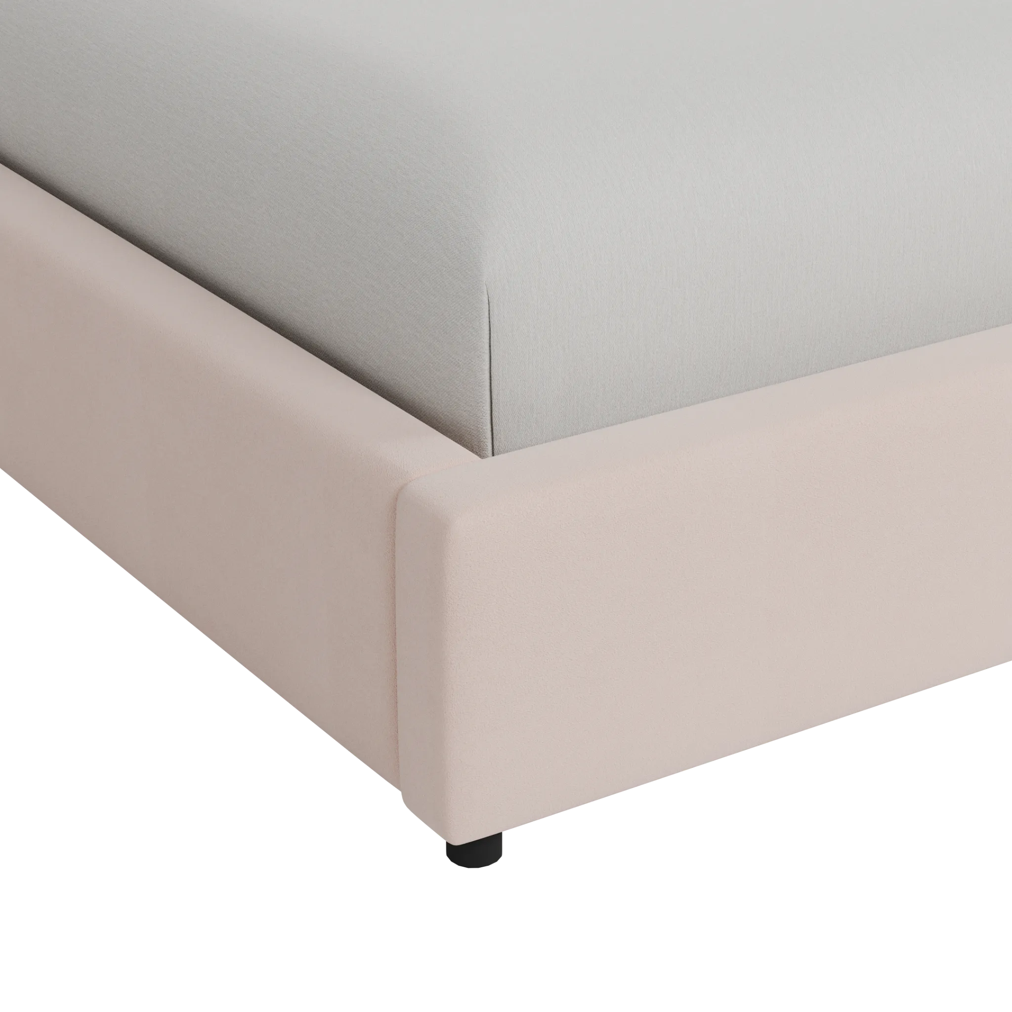 Grayton Joya Light Pink 54" Upholstered Platform Bed