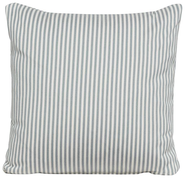 Longboard Blue Stripe Accent Pillow