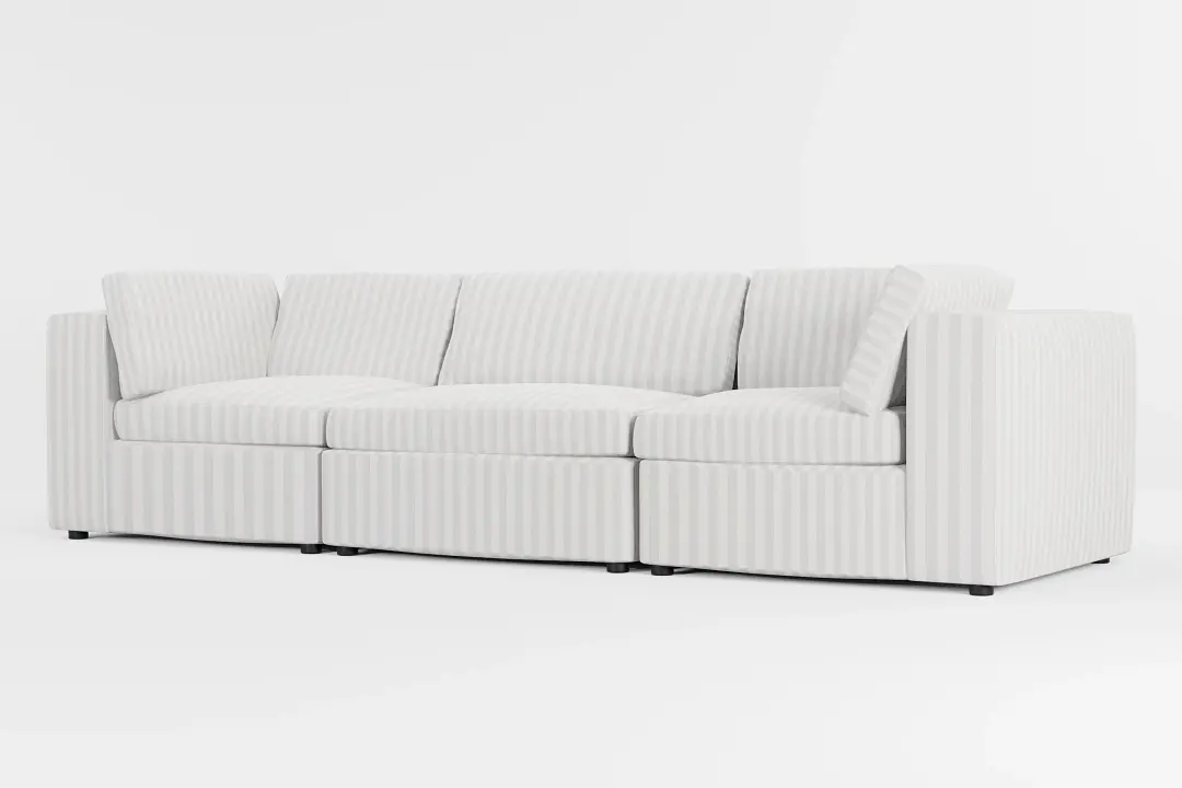 Destin Sea Lane Light Gray Fabric 3-piece Modular Sofa Destin Sea Lane Light Gray Fabric 3-piece Modular Sofa