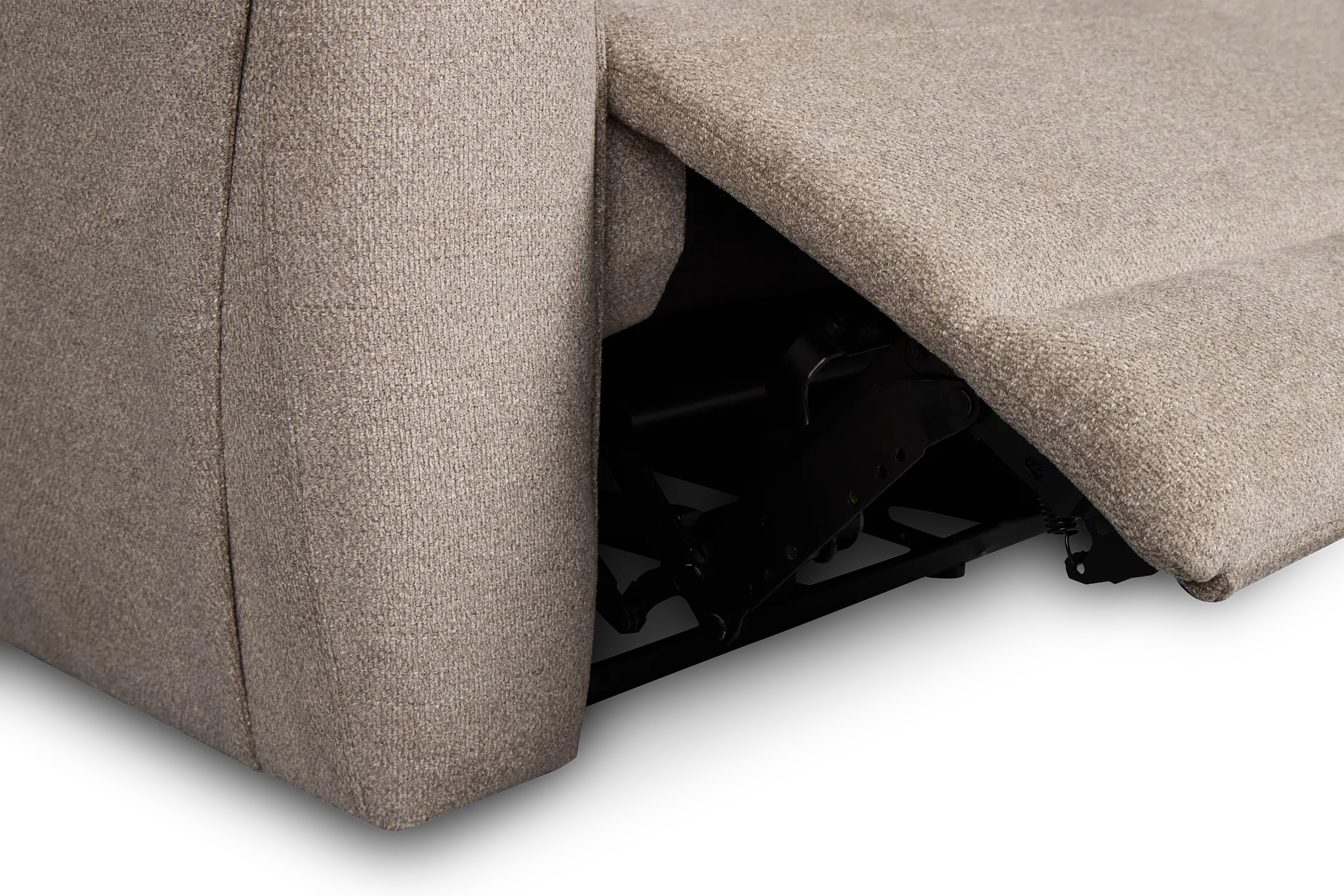 Walker Beige Fabric Power Reclining Sofa W/ Power Headrest Walker Beige Fabric Power Reclining Sofa W/ Power Headrest