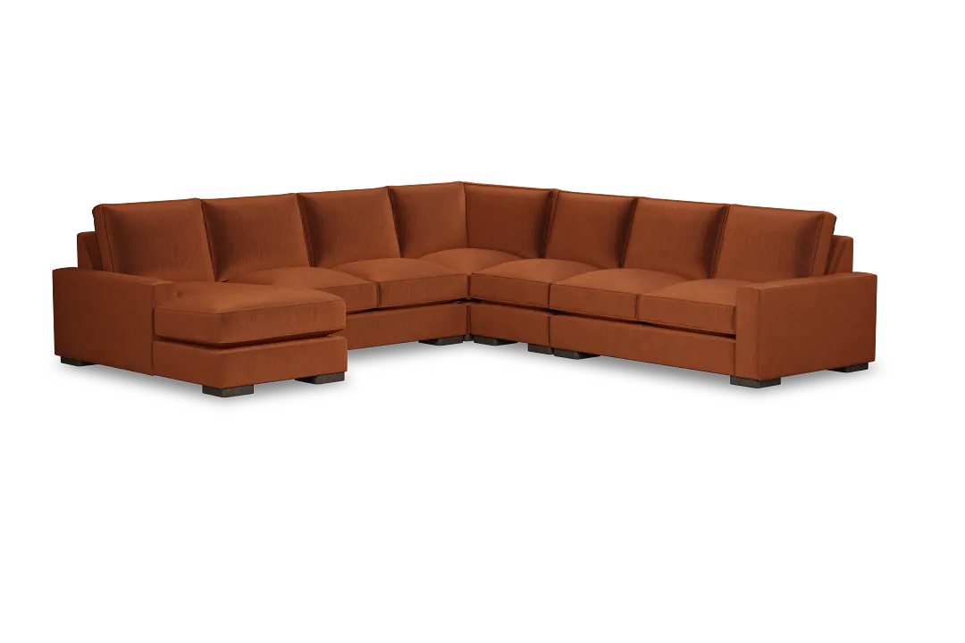 Edgewater Joya Orange Large Left Chaise Sectional