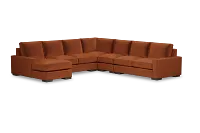 Edgewater Joya Orange Large Left Chaise Sectional