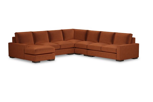 Edgewater Joya Orange Large Left Chaise Sectional