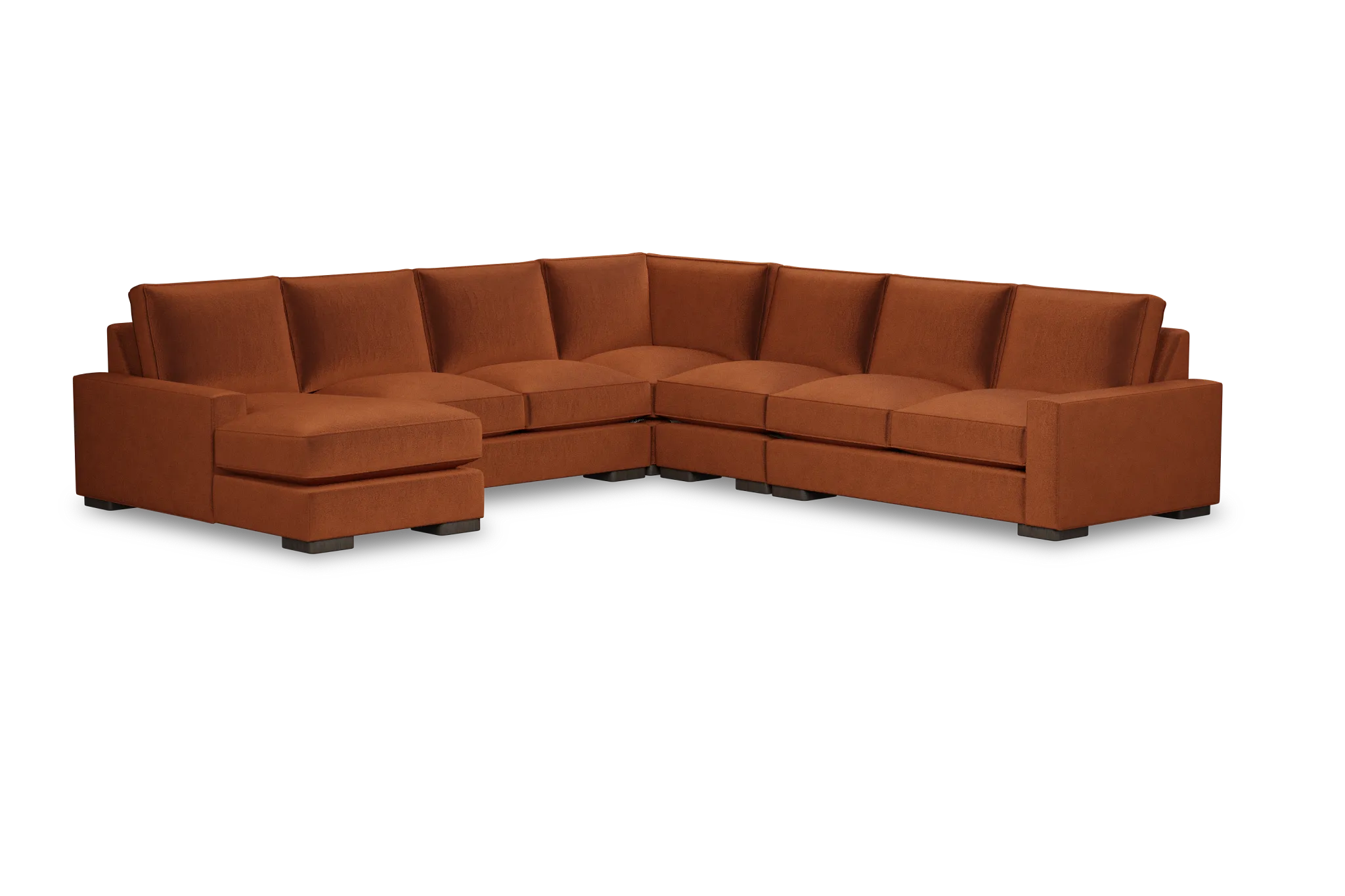 Edgewater Joya Orange Large Left Chaise Sectional