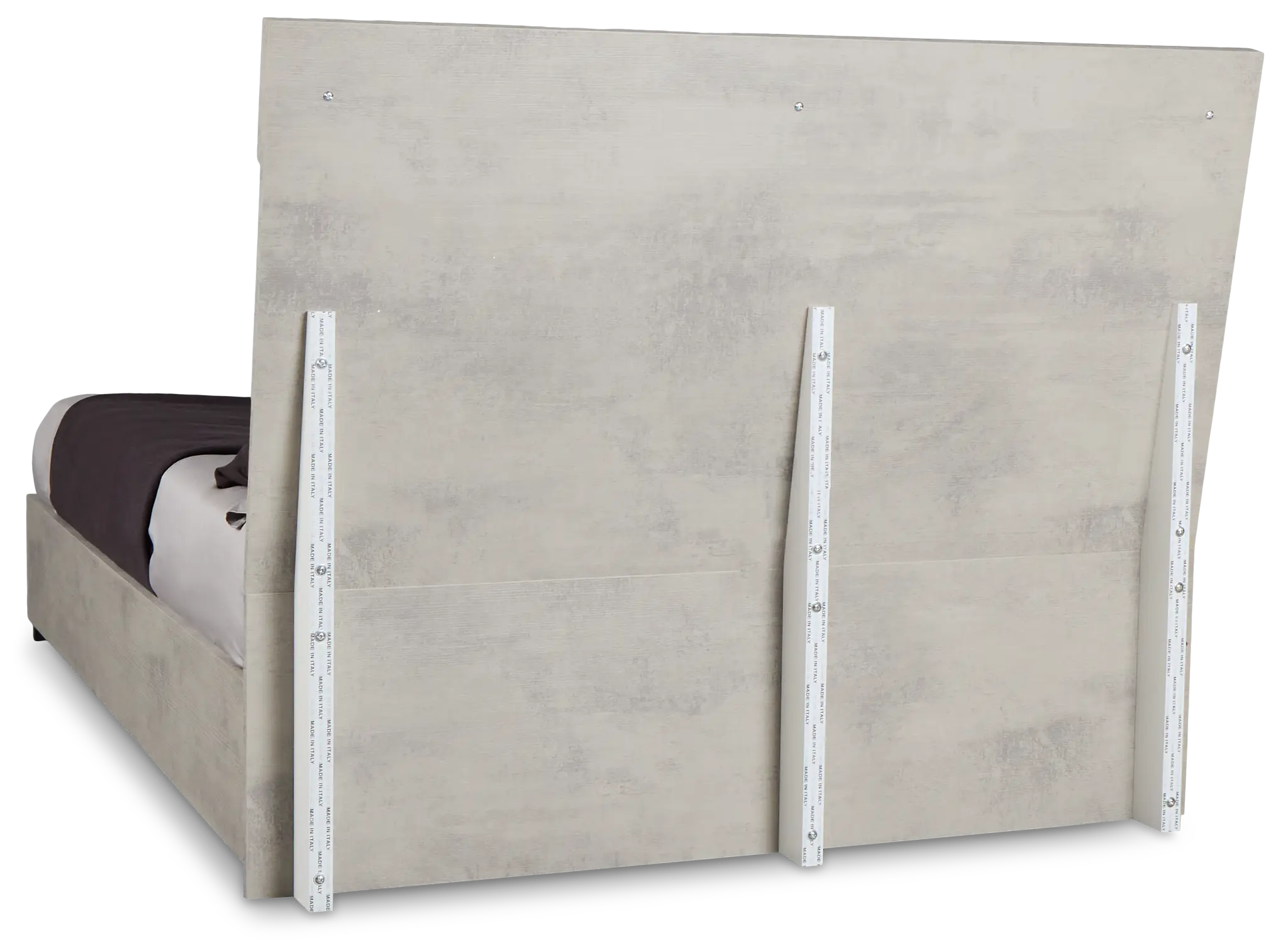 Pomona Gray Panel Bed Pomona Gray Panel Bed