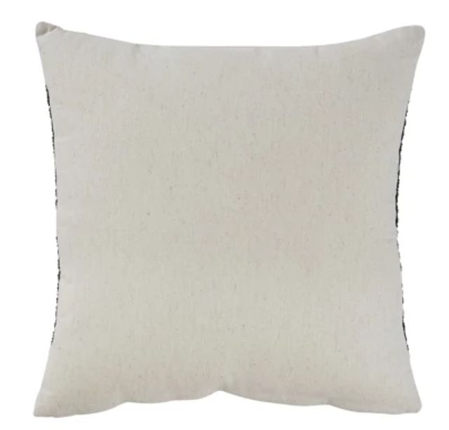Warneka Dark Gray 20" Square Accent Pillow