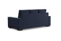 Edgewater Peyton Dark Blue 84" Sofa W/ 3 Cushions