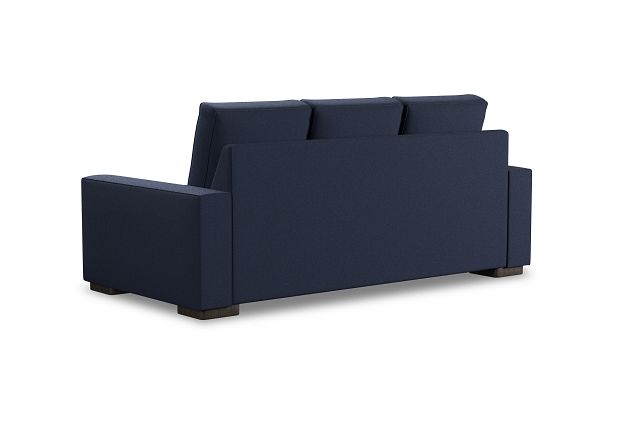 Edgewater Peyton Dark Blue 84" Sofa W/ 3 Cushions