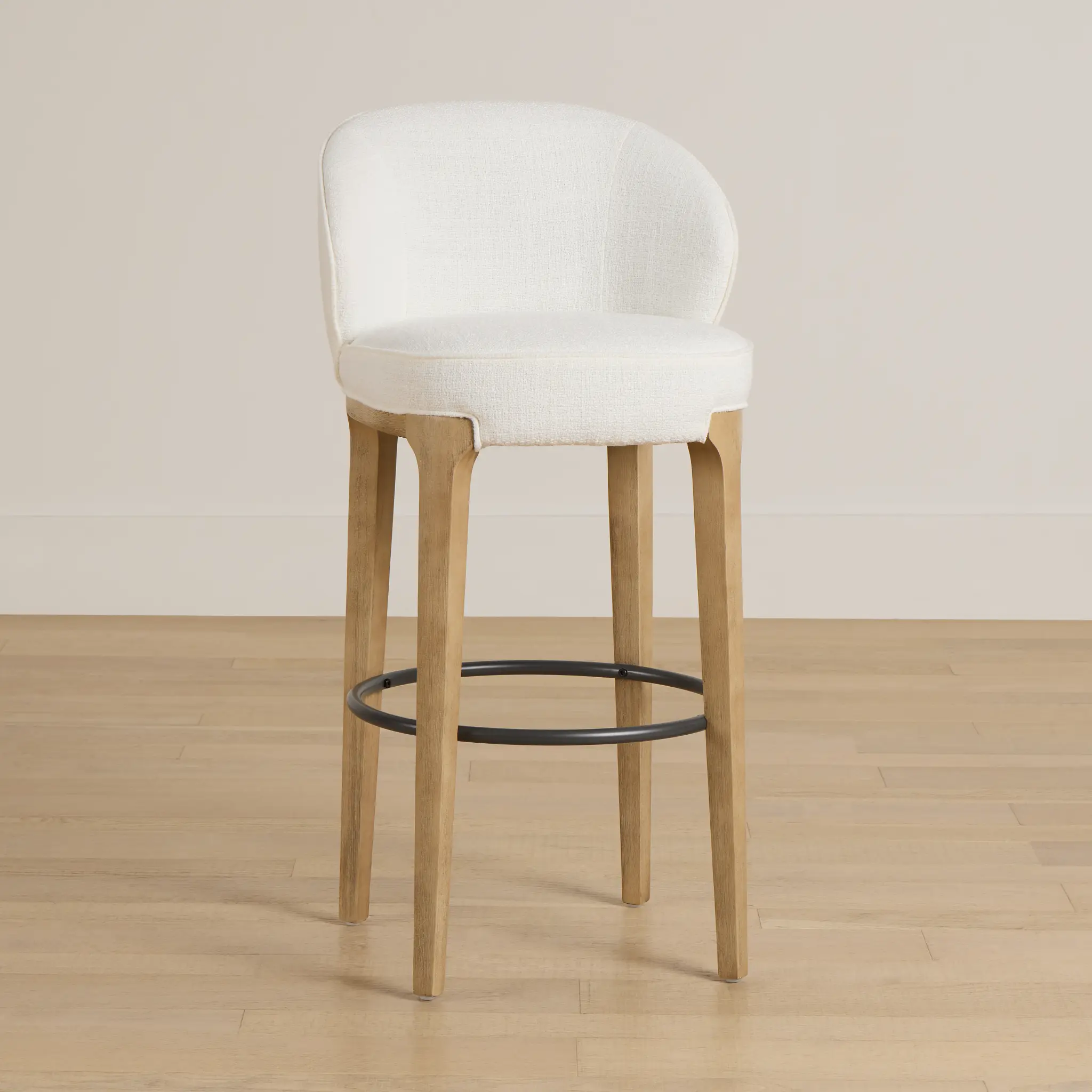 Libby Whitefabric 30" Upholstered Barstool Libby Whitefabric 30" Upholstered Barstool