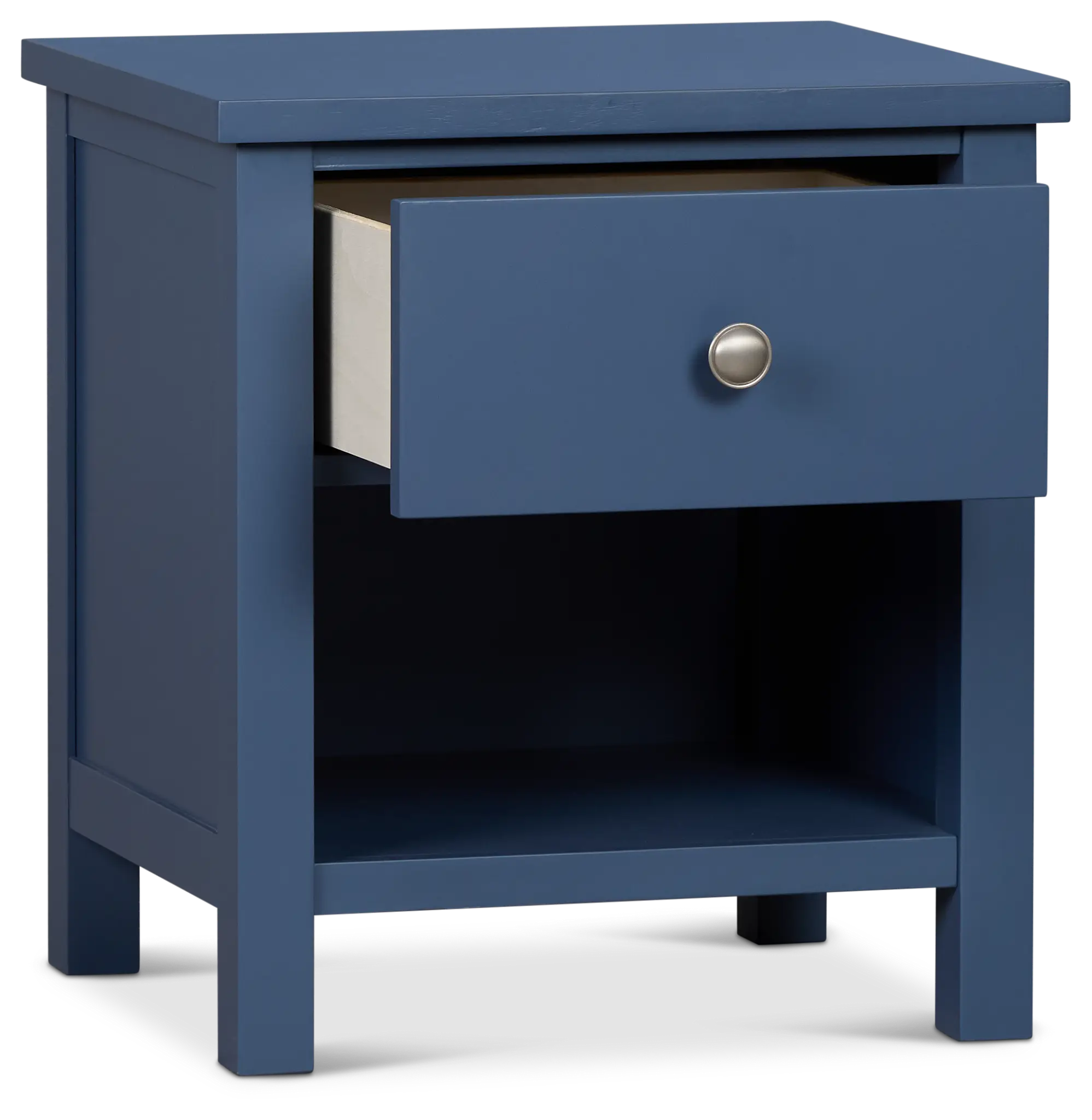 Charleston Dark Blue 1-drawer Nightstand Charleston Dark Blue 1-drawer Nightstand
