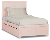 Charleston Pink Panel Bed With 2 Storage Drawers