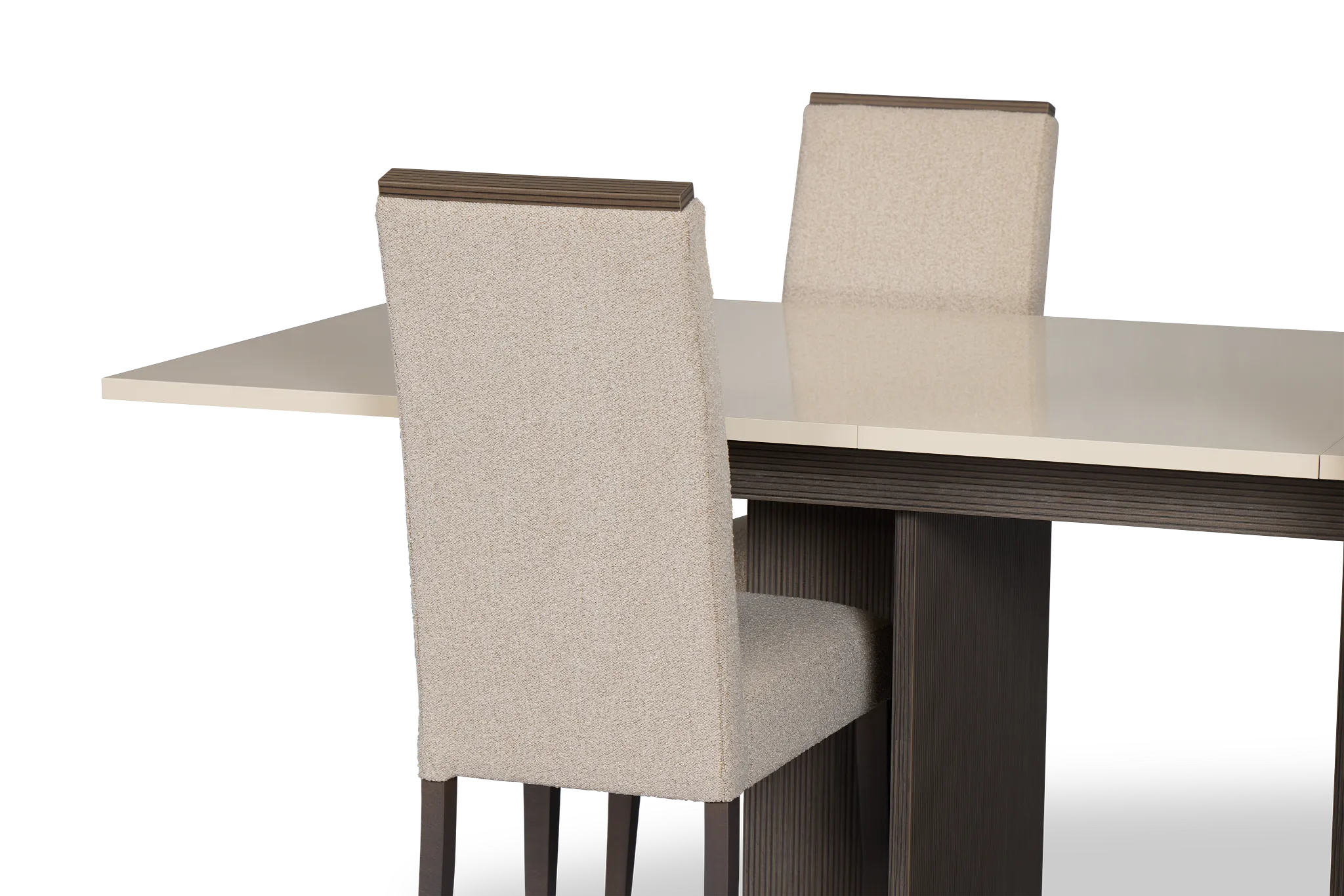 Sienna Two-tone Table & 4 Upholstered Chairs