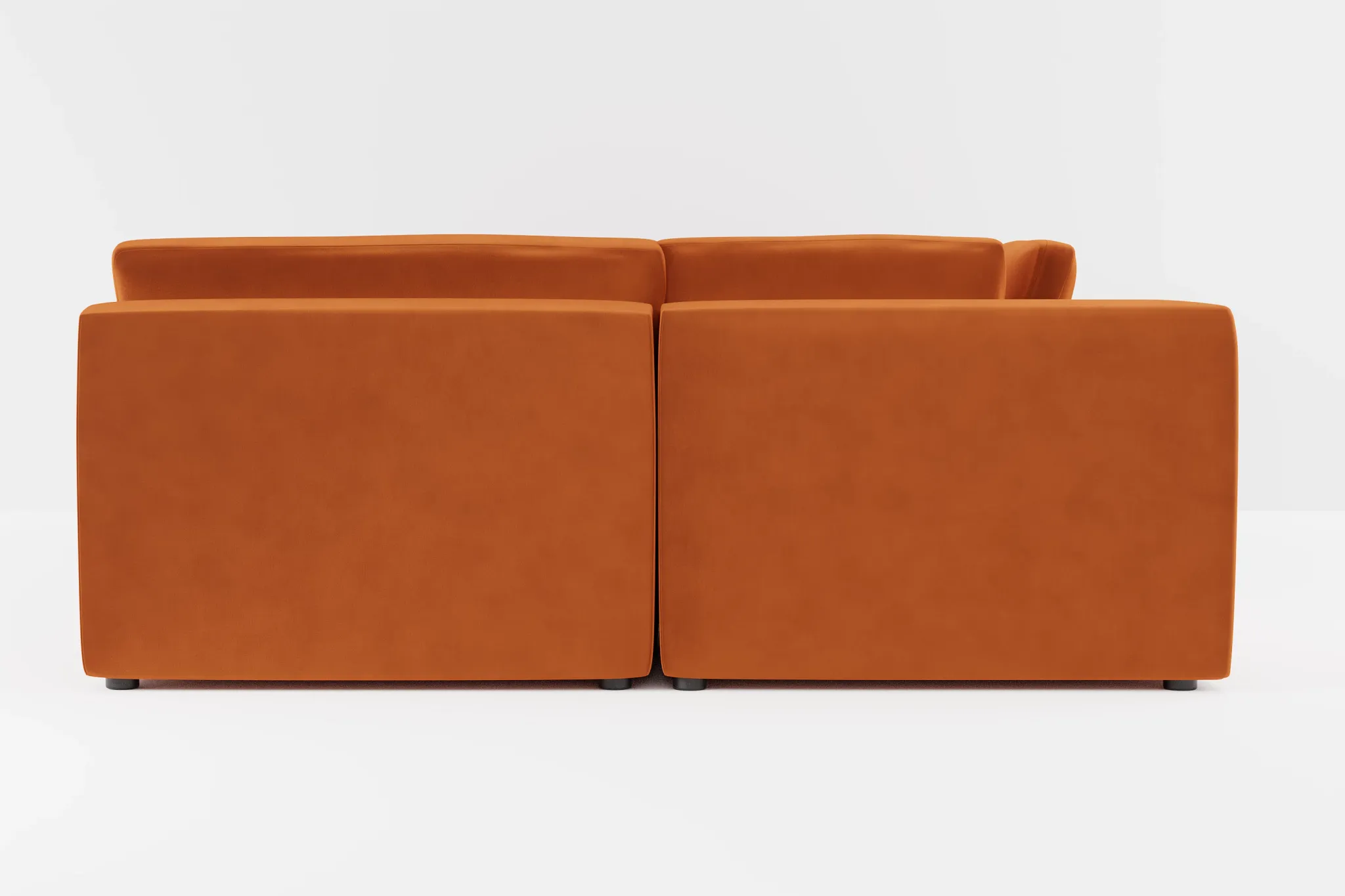 Destin Joya Orange Velvet 8-piece Pit Sectional
