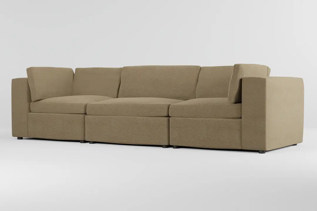 Destin Elite Taupe Fabric 3-piece Modular Sofa Destin Elite Taupe Fabric 3-piece Modular Sofa