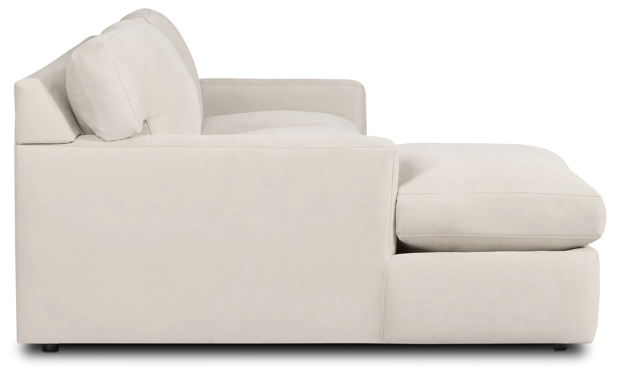 Hudson Gray Fabric Left Chaise Sectional Hudson Gray Fabric Left Chaise Sectional