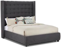 Chatham Dark Gray High Platform Storage Bed