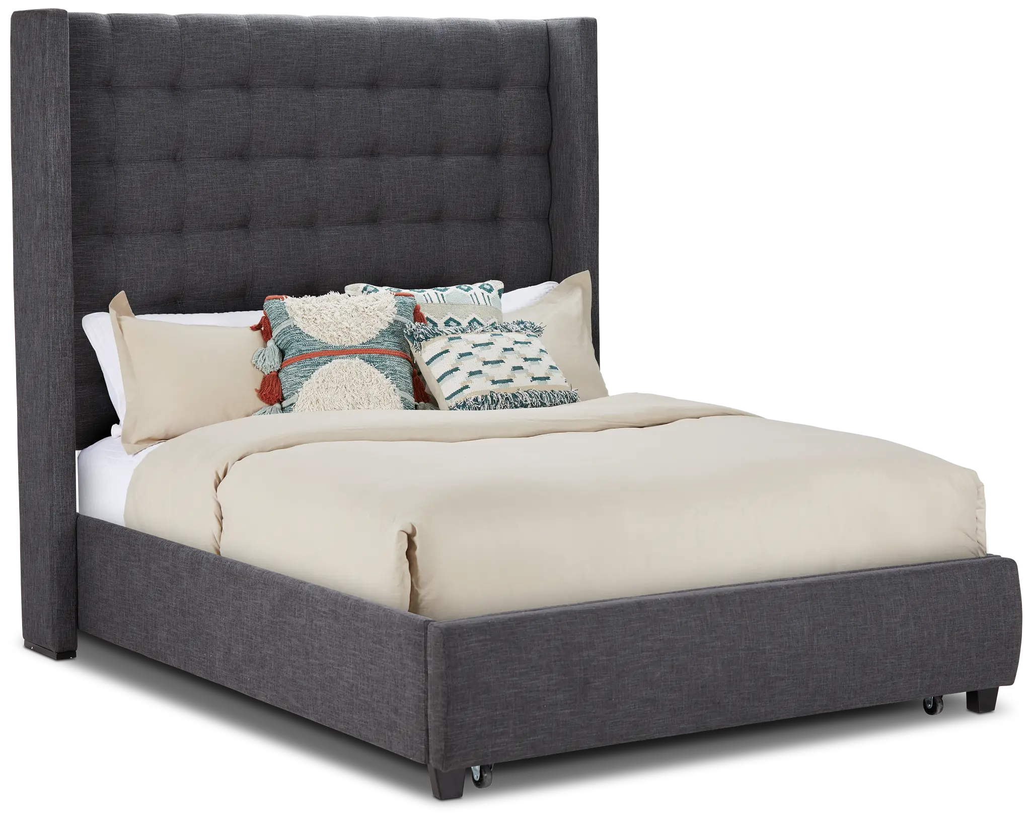 Chatham Dark Gray High Platform Storage Bed Chatham Dark Gray High Platform Storage Bed