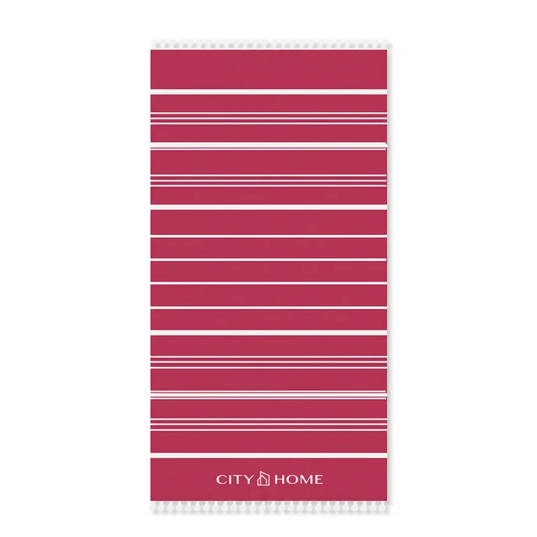 CITY HOME Red Beach Towel