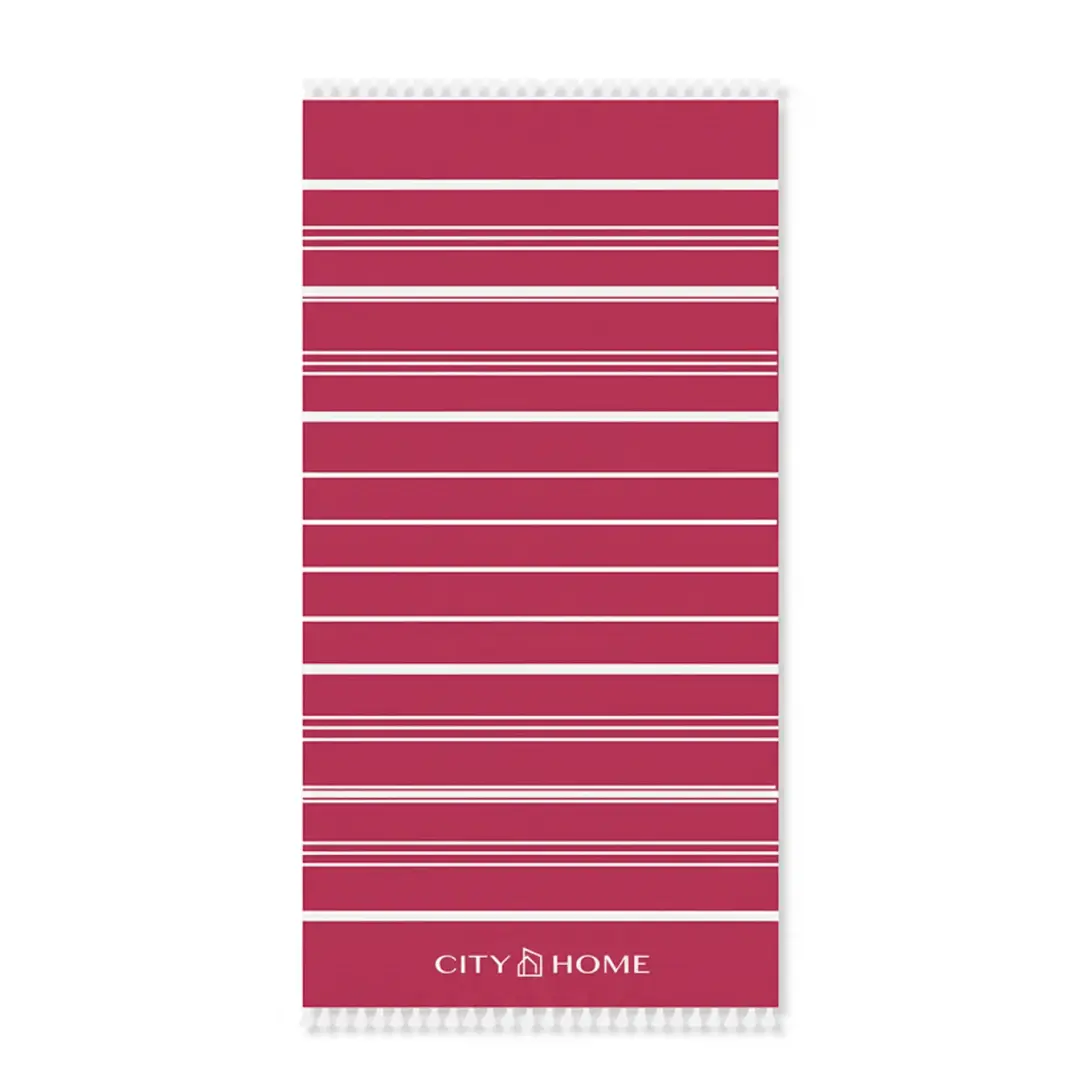 CITY HOME Red Beach Towel CITY HOME Red Beach Towel
