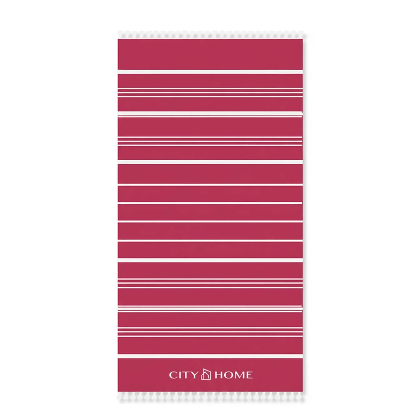 CITY HOME Red Beach Towel