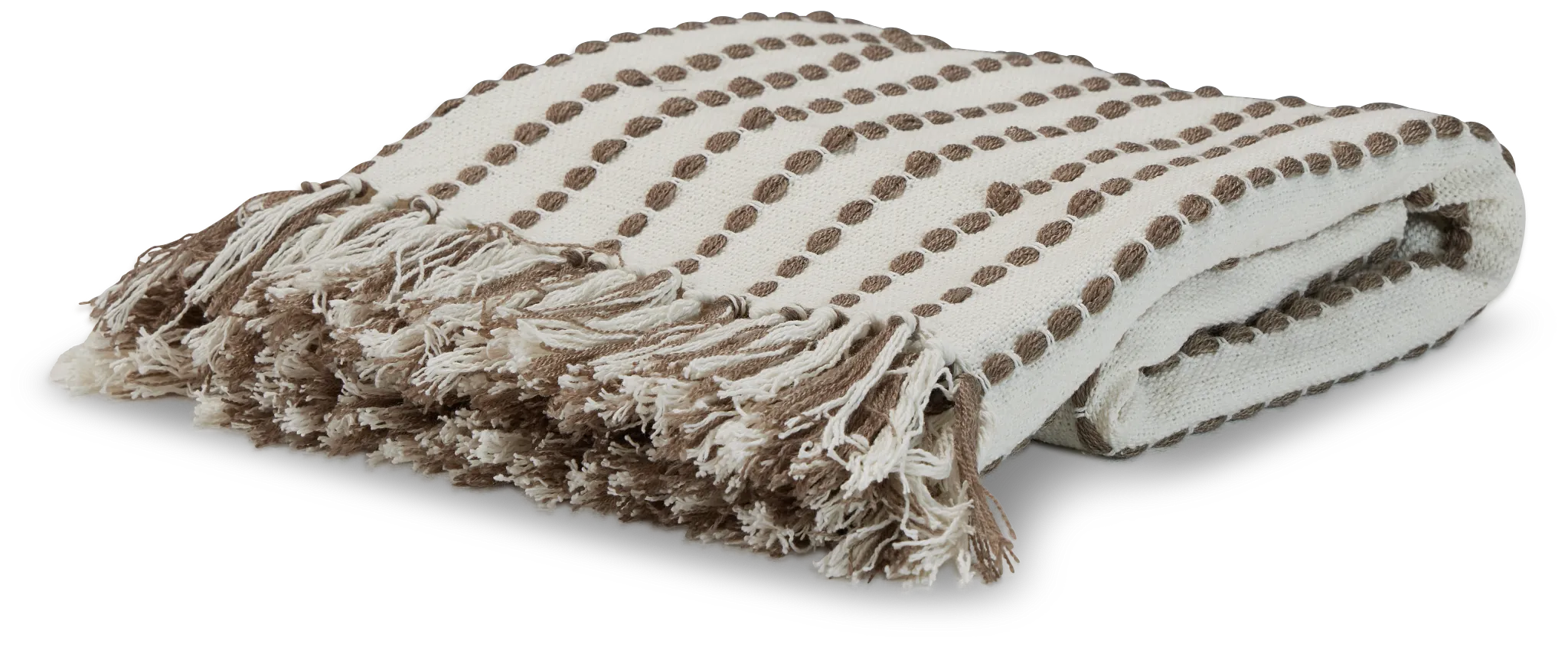 Addison Taupecotton 50"x 60" Throw