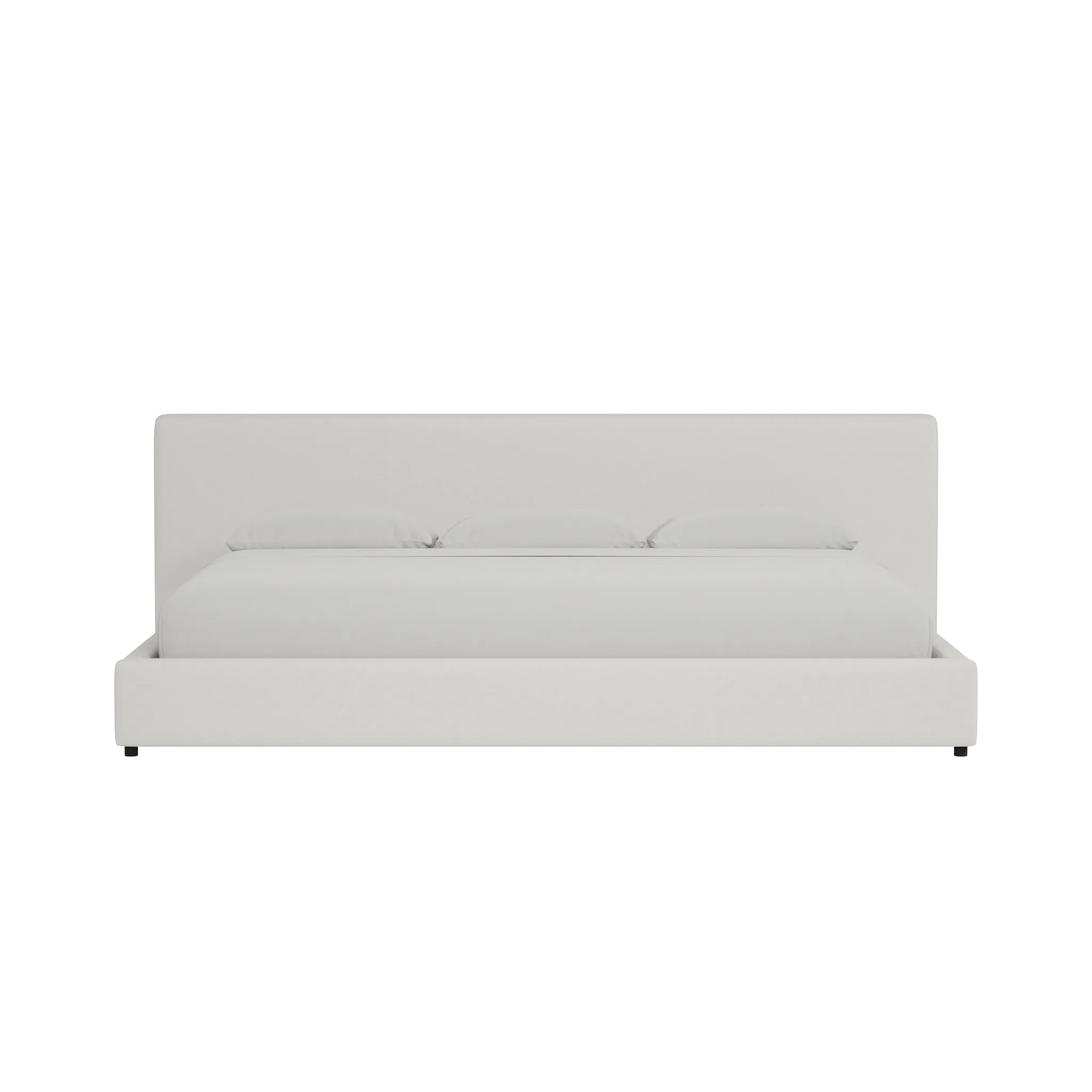 Grayton Natural Beauty Beige 44" Upholstered Platform Bed