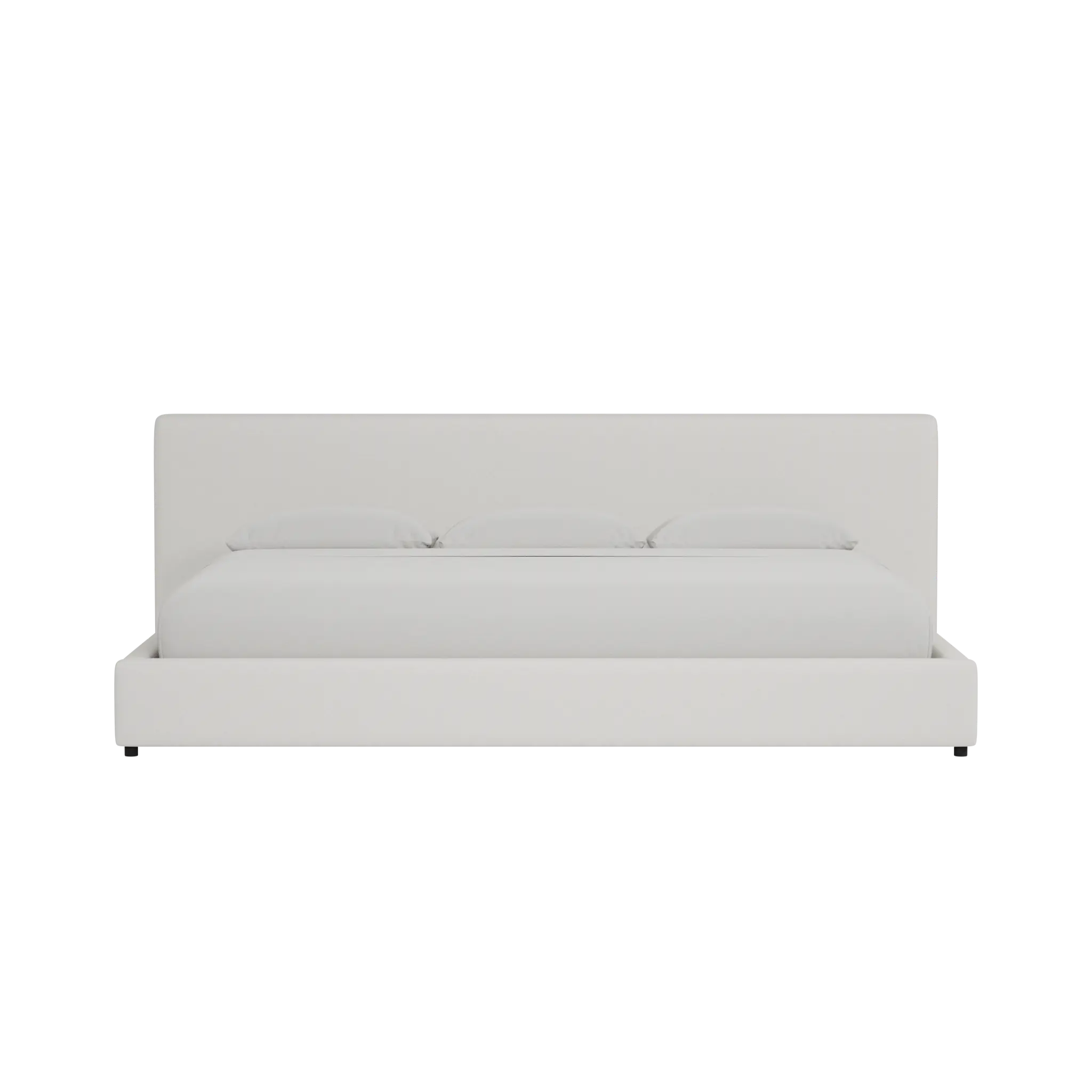 Grayton Natural Beauty Beige 44" Upholstered Platform Bed Grayton Natural Beauty Beige 44" Upholstered Platform Bed